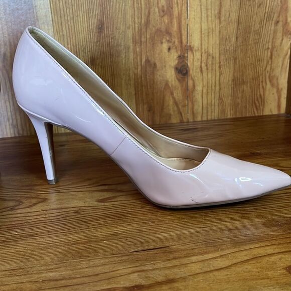 JESSICA SIMPSON Pink Patent Leather Heels size 7.5 JP-LAENIE Pointy toe - Picture 4 of 11